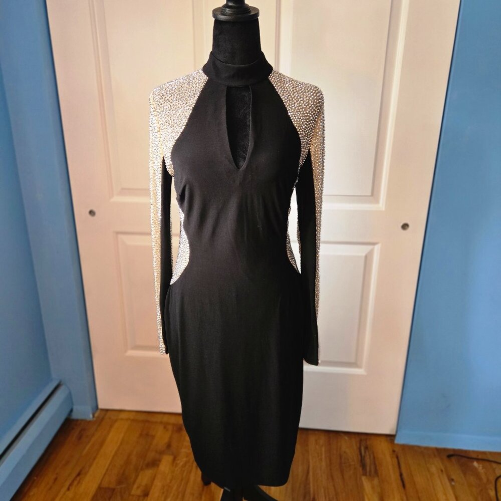 Xscape Cocktail Dress - Size 8 - Black